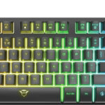 GXT833 THADO TKL Keyboard PT - Teclado gaming em metal compacto com iluminação LED multicor
