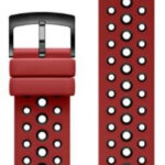 Red and Black Fluoroelastomer Strap