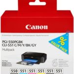 PGI-550/CLI-551 PGBK/C/M/Y/BK/GY Multi Pack