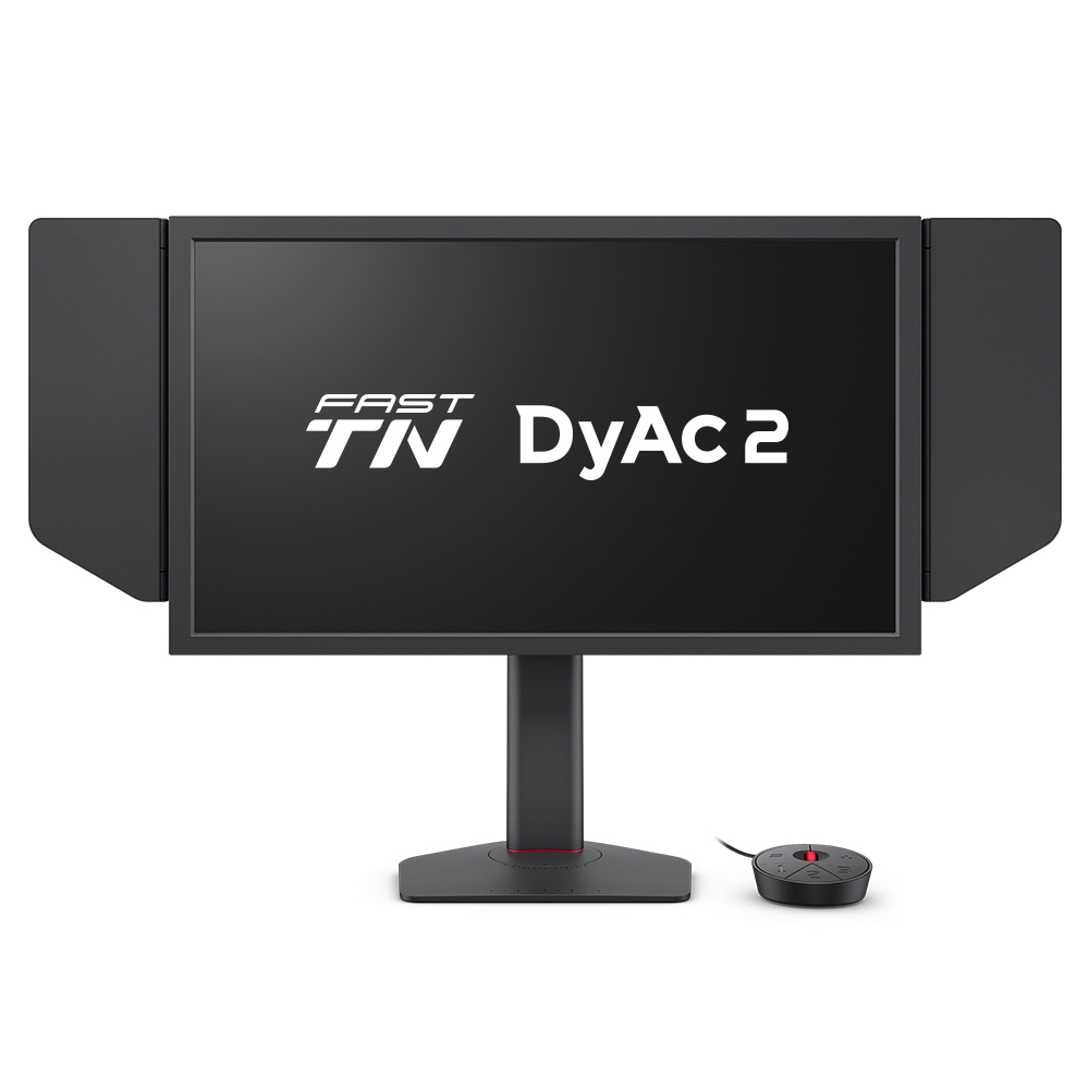 9H.LN8LB.QBE_.jpg XL2586X+Monitor gamerZOWIE 24.1", TN 600Hz, DyAc 2, 1080p, Modo de Jogo Automático com XL Setting to Share, ajuste de altura com rolamentos industriais, S Switch, tela com viseira - Image 1