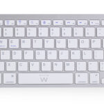 Teclado Bluetooth Universal iOS/Android/Win, ultra slim, cinza