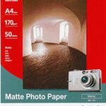 Papel Foto Mate A4, Cx. 50 Folhas, 170 Grs.