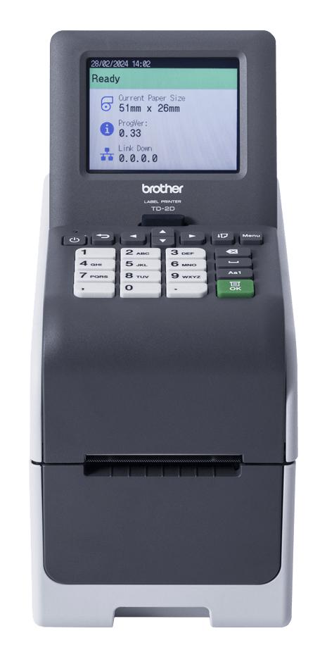 high_00d1a75f8948d7a3b53eca612d49a6ceb3ba9418.jpg TD2350DSA203 - Impressora de etiquetas e talões térmica direta de secretária para uso profissional. Tecnologia térmica direta - Largura de impressão até 63 mm - Velocidade 152,4 mm/seg. - 203ppp - Conexão USB, série e placa de rede, WiFi e Bluetooth - Image 1