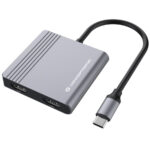 DONN 4-in-1 Docking Station USB 3.2 Gen 1, HDMI x 2, USB 3.0, 100W USB PD