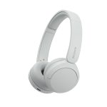 WH-CH520W - Auscultadores Bluetooth, até 50h de autonomia, com carregamento rápido (3min carga = 1,5h reprodução), DSEE, ligação multiponto, compatível com App Headphones Connect. Design Headband. Cor: branco.