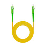 Cabo de fibra óptica (FTTH) SC-APC para SC-APC, monomodo (OS2) Simplex, LSZH, 5,0m