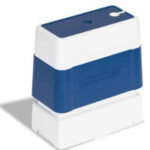 Suporte de carimbos Azul - Tamanho de 14mm x 38mm - 6 unidades