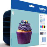 Pack Económico preto/Cyan/magenta e amarelo, 600 págs. A4, para: MFC-J4410DW / MFC-J4510DW