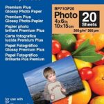 Papel "Glossy" 10x15. 20 folhas. p/  130/ 145/ 330/ 350/ 240/ 440/ 465/ 540/ 560/ 660/ 750/ 770/ 3360/ 5460/ 845/ 885