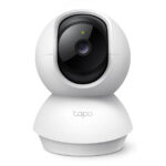 Câmara Wi-Fi de segurança doméstica com panorâmica/inclinação, 2K (2304x1296), 2,4 GHz, 360º horizontal, Pan/Tilt, deteção e notificações inteligentes com IA (movimento, pessoas), rastreamento de movimento, alarme sonoro e luminoso, controlo remoto, áudio