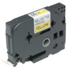 Fita Laminada de 12 mm - Amarelo / Preto. para P-Touch
