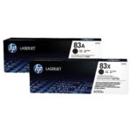 HP 83A 2-pack Black Original LaserJet Toner Cartridge (CF283AD)
