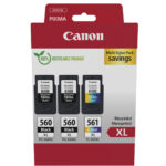 PG-560XLx2/CL-561XL MULTI - Ink Value Pack (XL Black x2 & XLColour Cartridges)