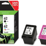 HP 62 Ink Cartridge Combo 2-Pack