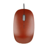 Rato otico com fio USB 1000 dpi, 2 botões + scroll - Vermelho