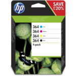 HP 364 CMYK Ink Cartridge Combo 4-Pack