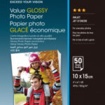 Value Glossy Photo Paper 10x15cm 50 sheet