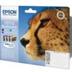 Multipack de 4 cores T0715 Tinta DURABrite Ultra (c/alarme RF+AM)