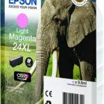 Tinteiro Magenta claro Série 24XL Elefante Tinta Claria Photo HD (c/alarme RF+AM)
