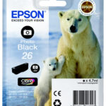 Tinteiro Preto Foto Série 26 Urso Polar Tinta Claria Premium (c/alarme RF+AM)