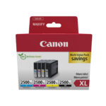 PGI-2500XL BK/C/M/Y MULTI - Ink Value Pack (Black & Colour Cartridges)