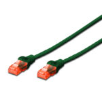 Cabo de rede Cat.6 U/UTP 3.0m verde