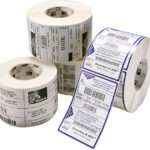 Etiqueta Zebra termica Z-Select 2000T, 57mm x 32mm, rolo de 2.100 etiquetas (caixa de 12 rolos), comp. LP2844, GK420T, ZD420T e ZD421T