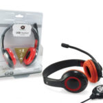 USB Headset - Preto e vermelho  - preço válido até fim de stock das unidades pré estabelecidas