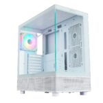 Caixa ATX CASE DANUBE SAVA H400 WHITE -Tempered Glass- 1XUSB 3.1+2 X USB3.0 - 1