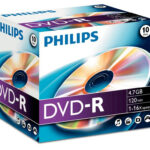 Philips DVD-R 4,7GB 16X Jewel Case (10 unidades)