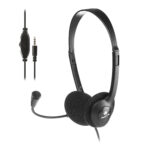 Auricular com controlo de volume tomada de 3.5 MM para adaptador duplo