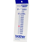 Etiquetas de identificação ID2260 (22X60) 1 Bolsa de 12 folhas 