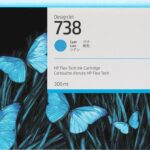 HP 738 300-ml Cyan DesignJet Ink Cartridge