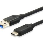 USB 3.2 Gen 1 C to A Cable, 0.25m, M/M, 5G transfer, 3A, Black