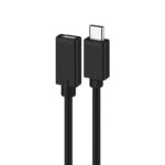 Cabo de extensão USB 2.0 USB C para USB C, AWG22+28, PD60W, 480Mbps, 1.8m