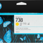 HP 738 130-ml Yellow DesignJet Ink Cartridge