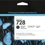 HP 728 130-ml Matte Black DesignJet Ink Cartridge