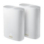 ZenWiFi AX Hybrid (XP4) (2pk White) - AX1800 Dual-band Powerline Hybrid Mesh WiFi 6 System