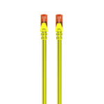 Cabo de rede Cat.6 U/UTP 1.0m amarelo