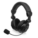 Headsets stereo com microfone e controlo de volume, jack 3.5mm + adaptador 2x3.5mm