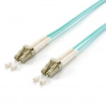 FO Duplex Jumper LC/LC 50/125µ 2,0m turquoise, OM3, LSOH