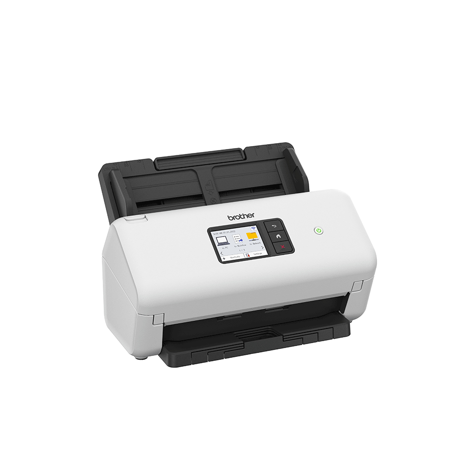 high_97335171_9402003661.jpg ADS-4500W - Scanner de secretária de alta velocidade com frente e verso automático, rede cablada e WiFi, Velocidade 35fpm/70ppm - ADF 60 folhas - 6.000 folhas/dia - WiFi - Painel tátil 7,1 cm - Image 1