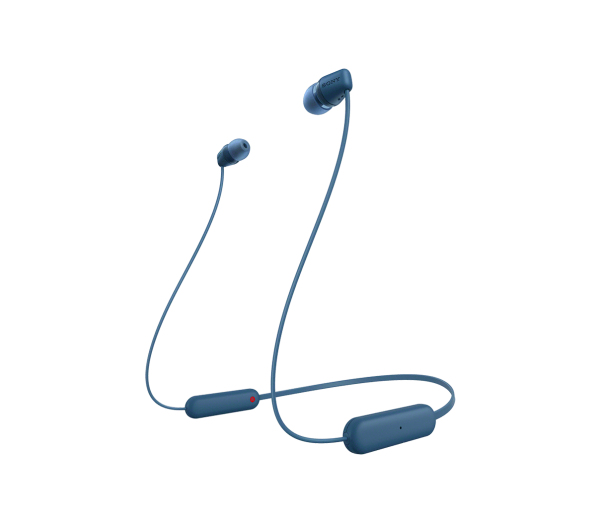 high_97470330_7646037982.jpg WIC-100L - Auriculares In Ear Bluetooth. O cabo assenta confortavelmente à volta do pescoço. Até 25h de autonomia. Classificação IPX44 e compatível com a app Sony. Headphones Connect. Cor : Azul - Image 1