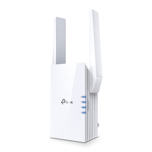 high_99176074_6566905505-1.jpg AX3000 Wi-Fi 6 Range Extender, 574 Mbps at 2.4 GHz + 2402 Mbps at 5 GHz, 2 × External Antennas, 1 × Gigabit Port, Qualcomm 1.0GHz Dual-Core CPU, 1024 QAM, HE160, Wall Plugged - Image 1