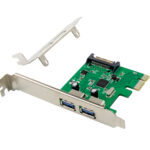 EMRICK 2-Port USB 3.0 PCIe Card  - preço válido até fim de stock das unidades pré estabelecidas