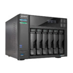 Asustor Lockerstor 6 Gen 2 AS6706T 6 Bay NAS, Quad-Core 2.0GHz, Dual 2.5GbE Ports, 8GB RAM DDR4, Four M.2 SSD Slots (Diskless)