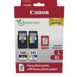 PG-540L/CL541XL PVP - 4x6 Phot Paper (GP-501 50sheets) + L Black & XL Colour Cartridges
