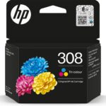HP 308 Tri-color Original Ink Cartridge