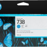 HP 738 130-ml Cyan DesignJet Ink Cartridge