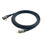 USB 2.0 C to C  90° angled Cable, M/M, 2.0m, 100W with Emark